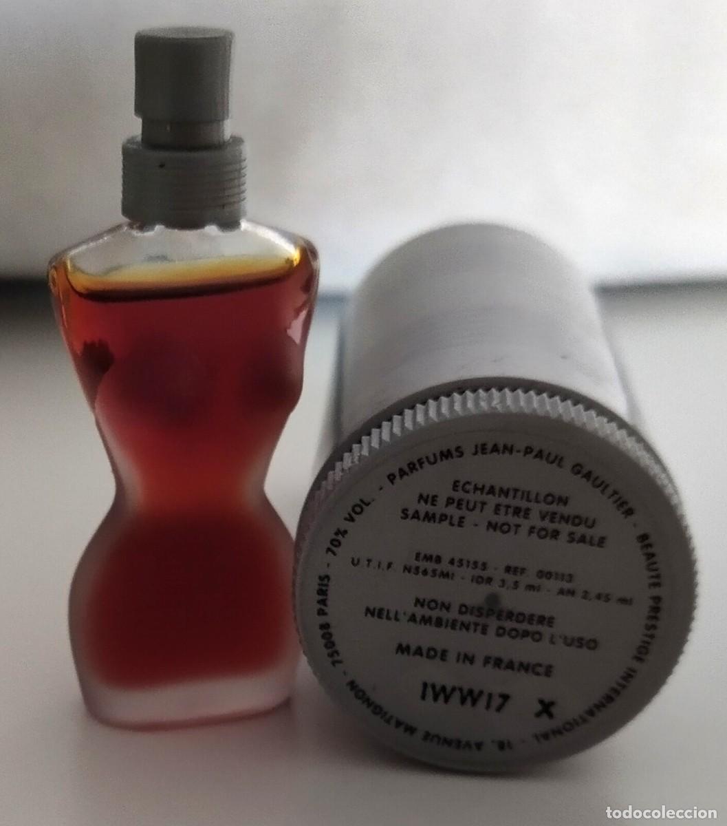 Miniaturas de perfumes antiguos: Miniatura de perfume de colecci&oacute;n Jean Paul Gaultier Parfum 3,5 ml