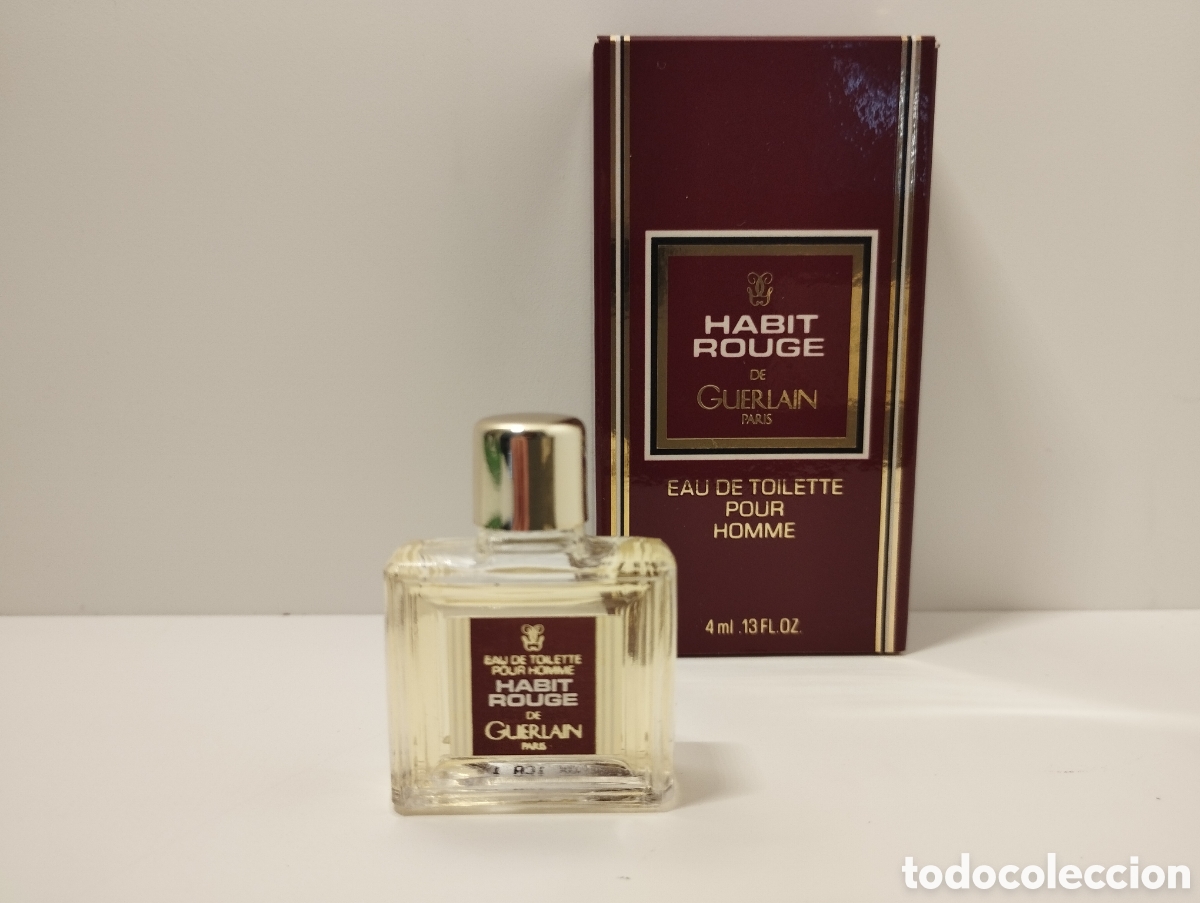 Miniaturas de perfumes antiguos: Miniatura de perfume Habit Rouge de Guerlain