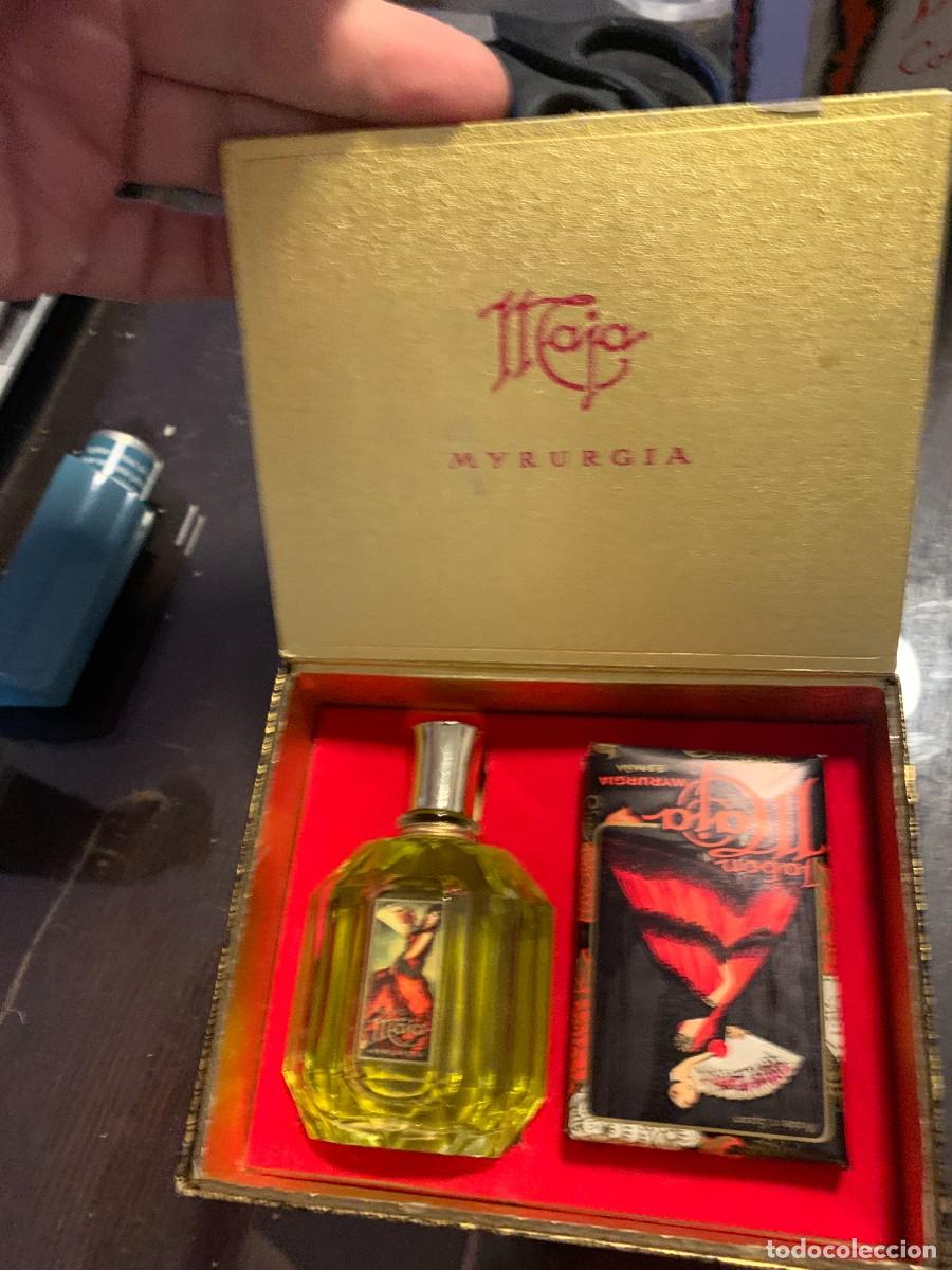 Miniaturas de perfumes antiguos: maja estuche colonua y jabon