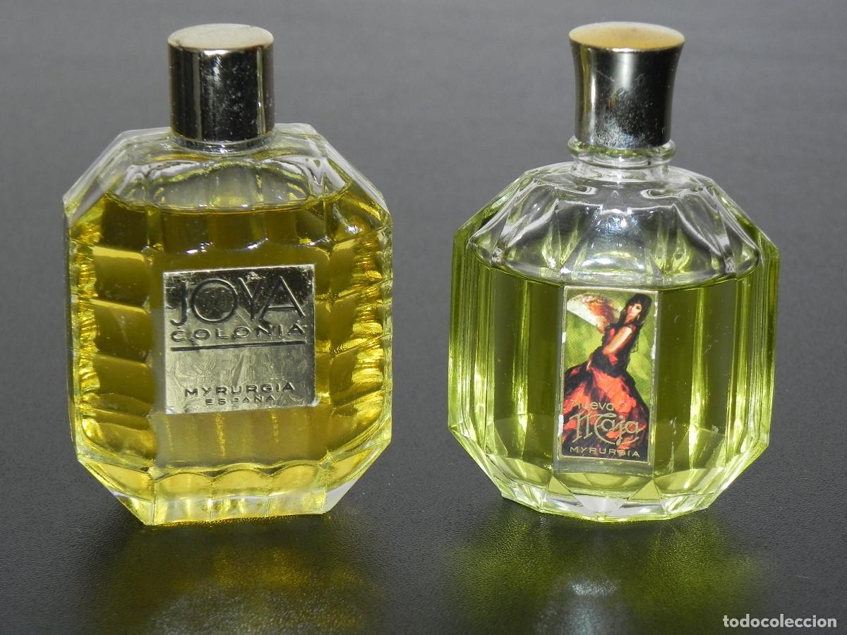 Miniaturas de perfumes antiguos: ** Dos Frascos Colonia JOYA Y NUEVA MAJA Myrurgia - Perfumer&iacute;a Vintage **
