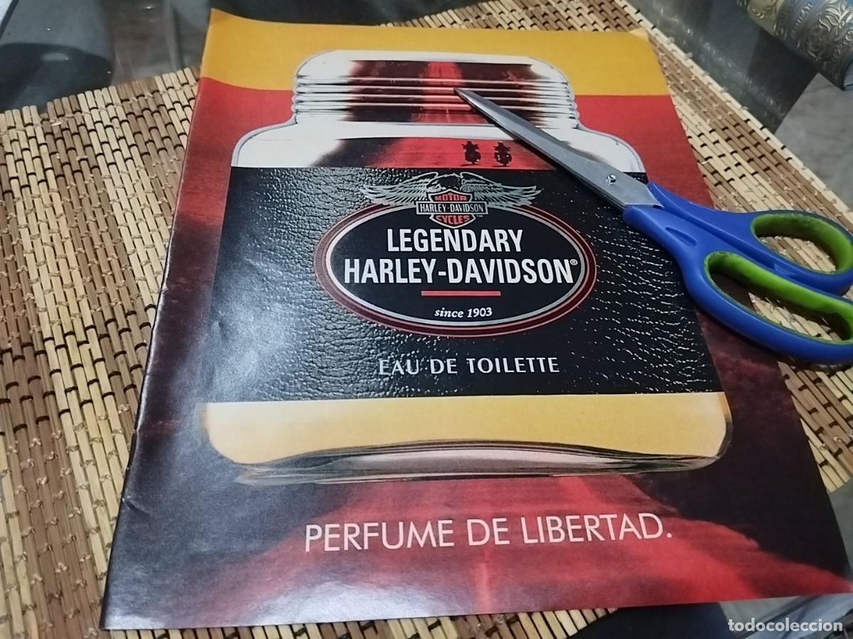 Miniaturas de perfumes antiguos: LEGENDARY HARLEY DAVIDSON PERFUME COLONIA HOMBRE ANUNCIO PUBLICIDAD REVISTA 1995