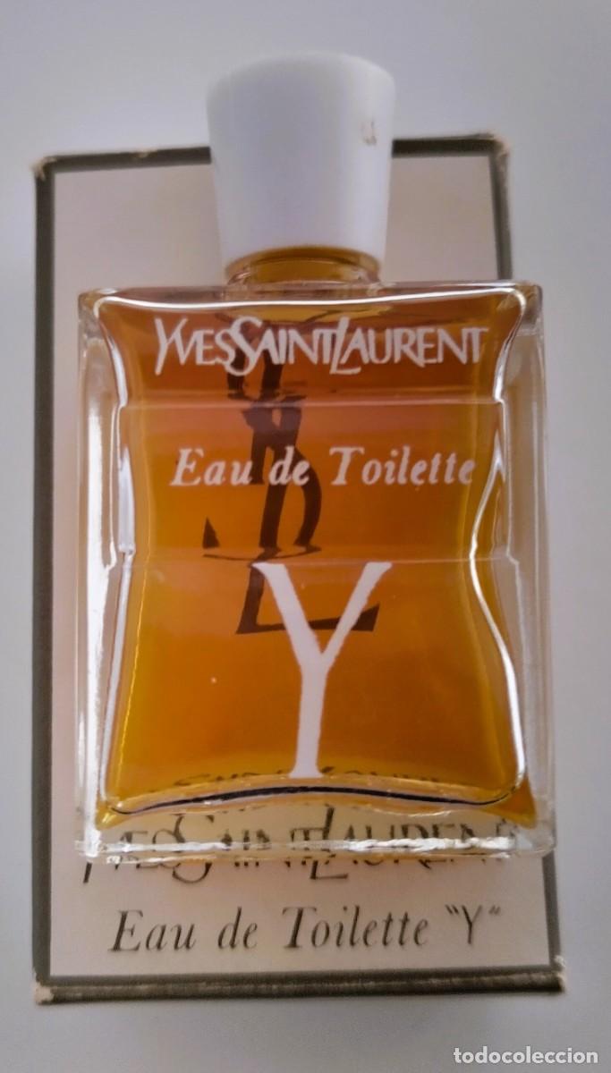 Miniaturas de perfumes antiguos: Miniatura de perfume de colecci&oacute;n Yves Saint Laurent Y Eau de Parfum 7,5 ml
