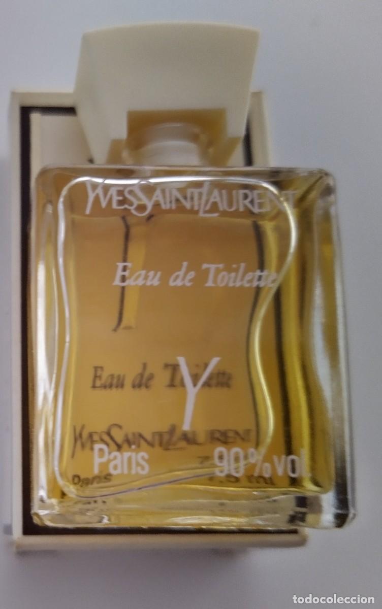 Miniaturas de perfumes antiguos: Miniatura de perfume de colecci&oacute;n Yves Saint Laurent Y Eau de toilette 7,5 ml