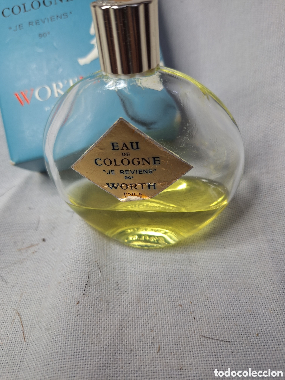 Miniaturas de perfumes antiguos: Frasco de colonia Worth, Paris - Foto 4