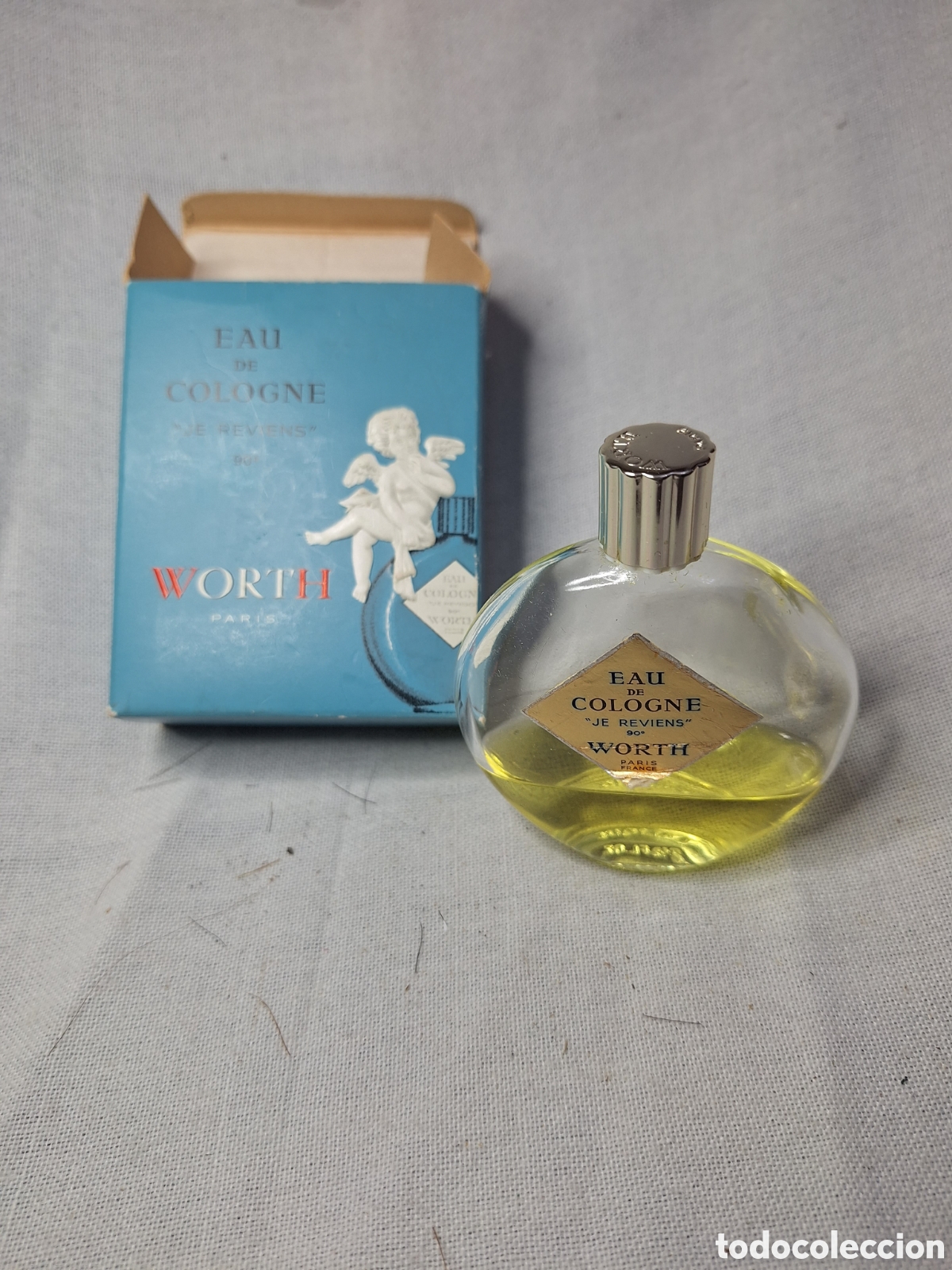 Miniaturas de perfumes antiguos: Frasco de colonia Worth, Paris
