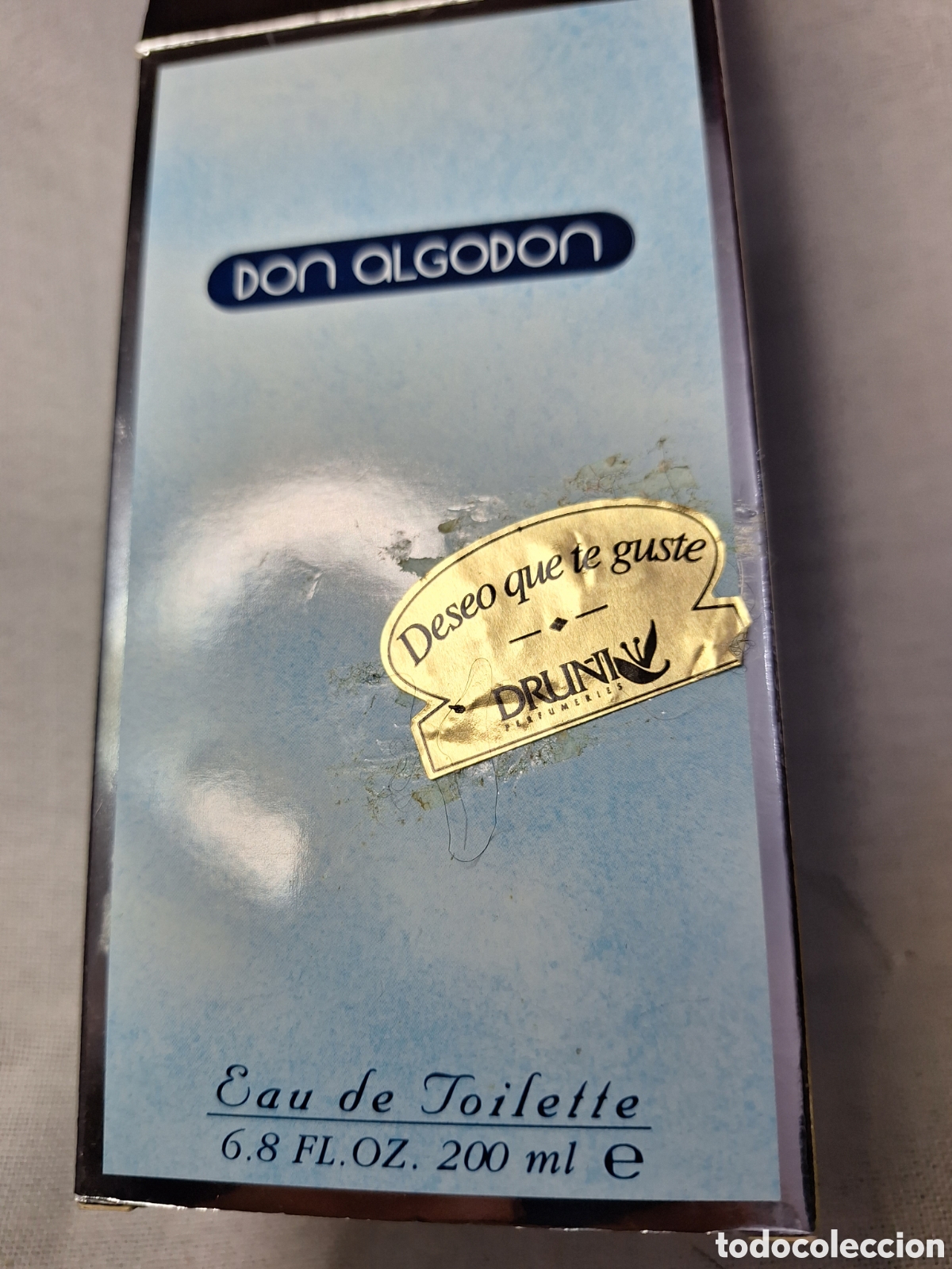 Miniaturas de perfumes antiguos: Botella de colonia DON ALGODON - Foto 2