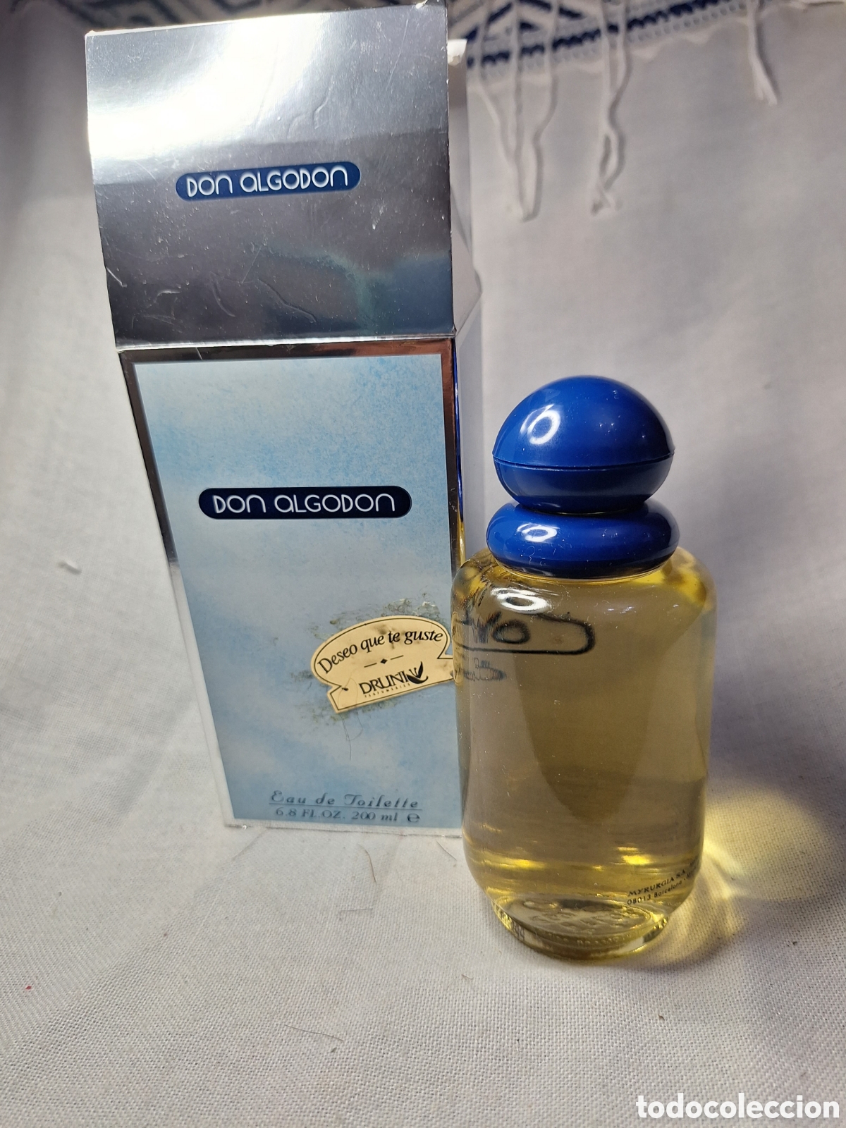 Miniaturas de perfumes antiguos: Botella de colonia DON ALGODON
