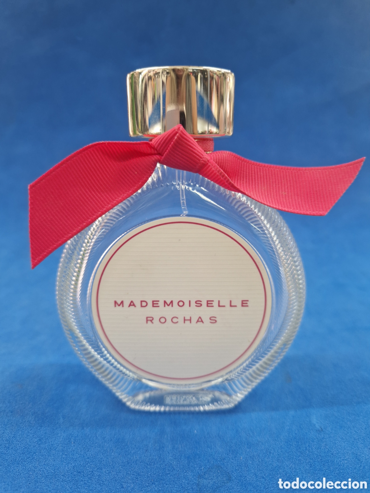 Miniaturas de perfumes antiguos: Rochas Mademoiselle, My Frenchic, botella vac&iacute;a