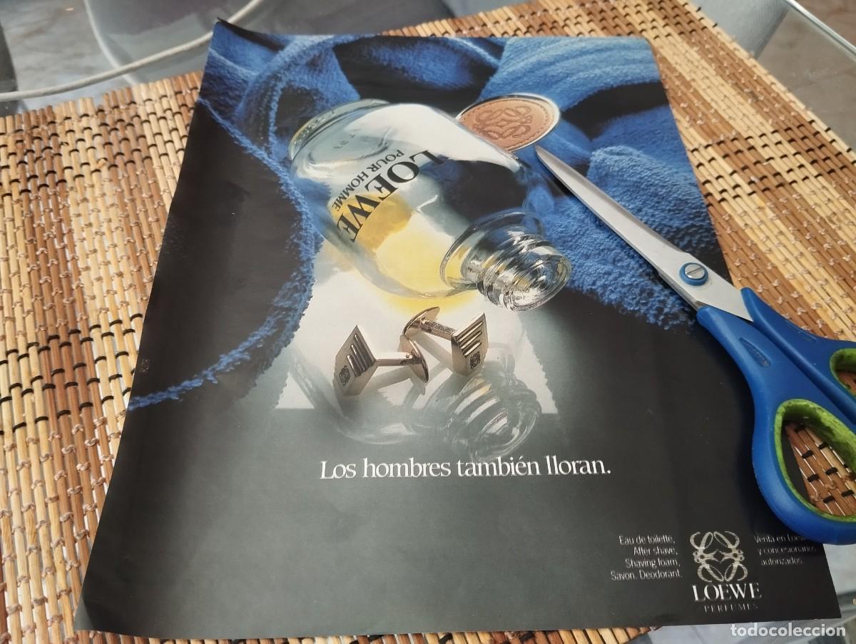 Miniaturas de perfumes antiguos: LOEWE PERFUME COLONIA HOMBRE ANUNCIO PUBLICIDAD REVISTA 1990 BONITO PARA ENMARCAR