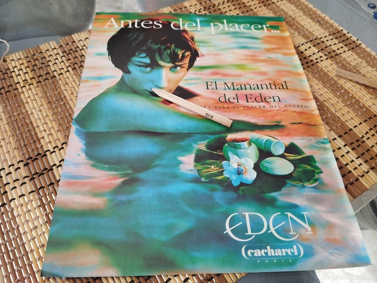 Miniaturas de perfumes antiguos: EDEN CACHAREL PERFUME COLONIA MUJER ANUNCIO PUBLICADO REVISTA 1995 BONITO PARA ENMARCAR