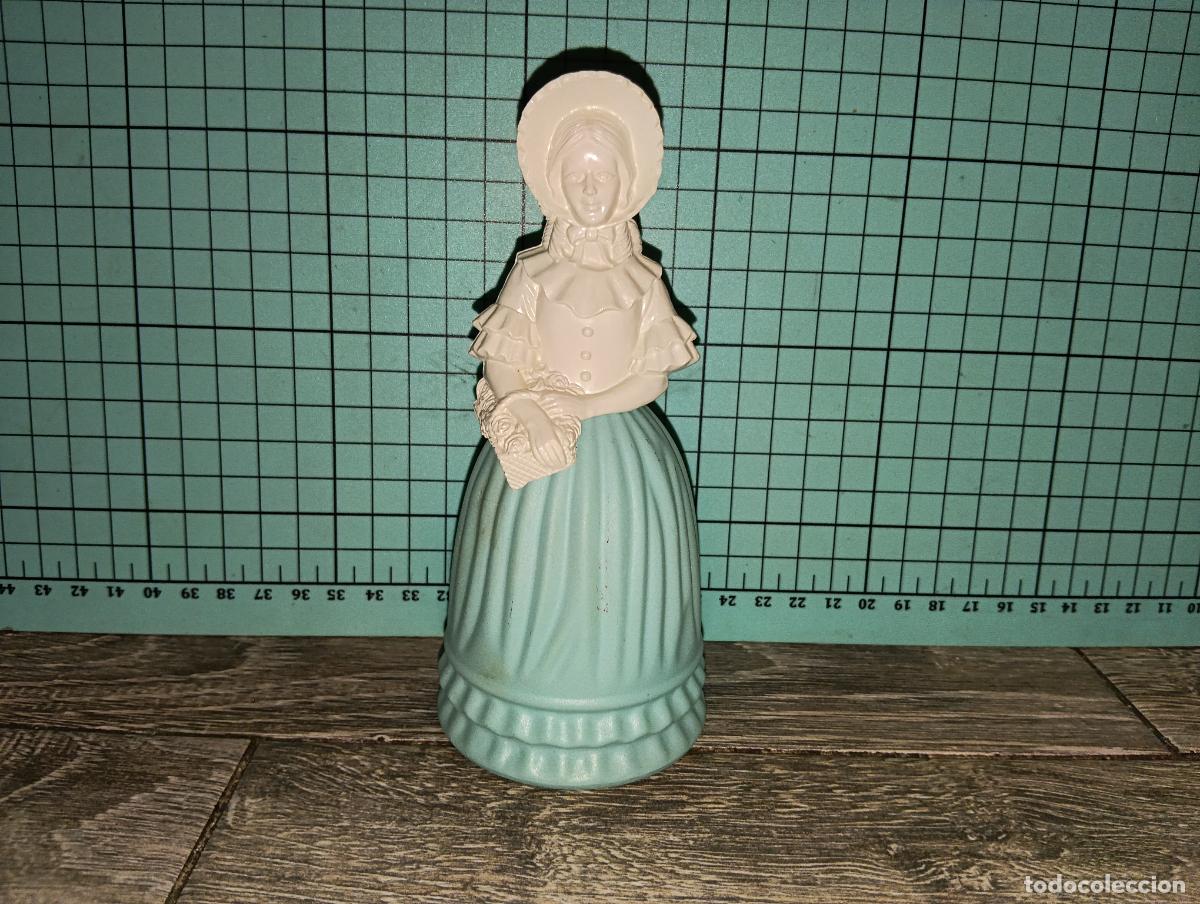 Miniaturas de perfumes antiguos: Antigua figura frasco de colonia Avon &rdquo;Fashion Figurine - Victorian&rdquo; Dama Victoriana A&ntilde;os 70