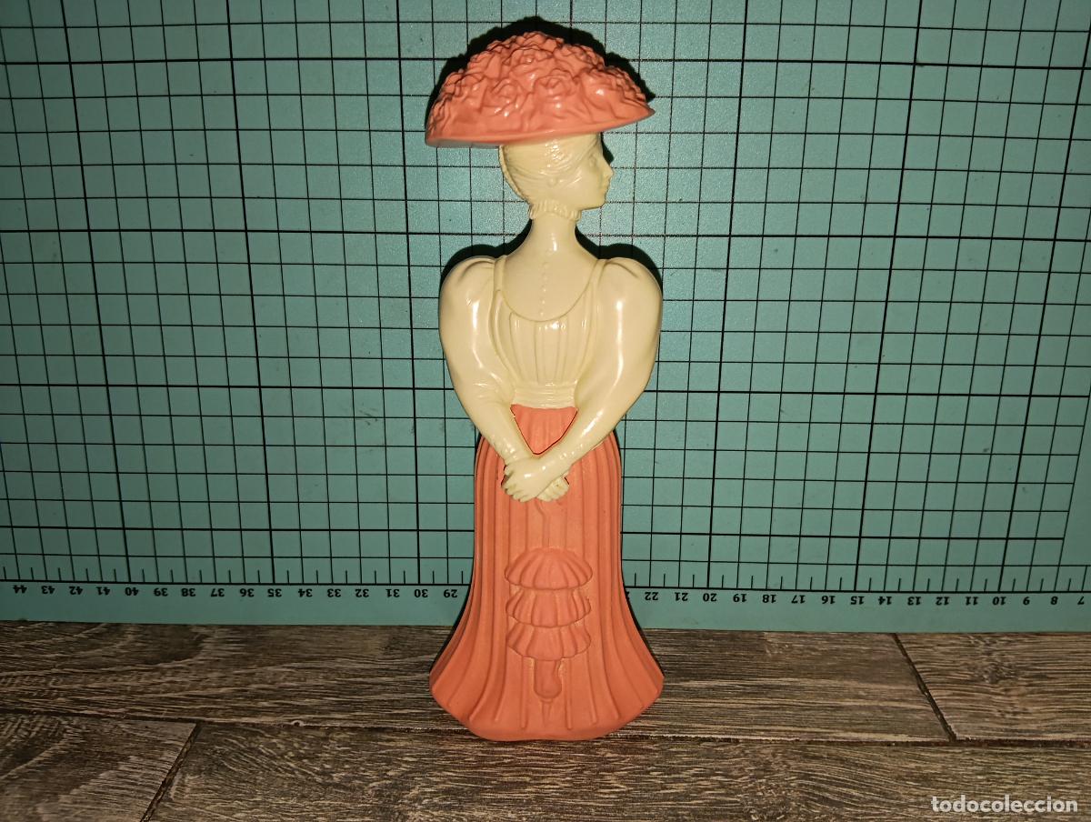 Miniaturas de perfumes antiguos: Antiguo Frasco de Colonia Avon - Figura Dama Vintage &rdquo;Gay Nineties&rdquo; (A&ntilde;os 70)