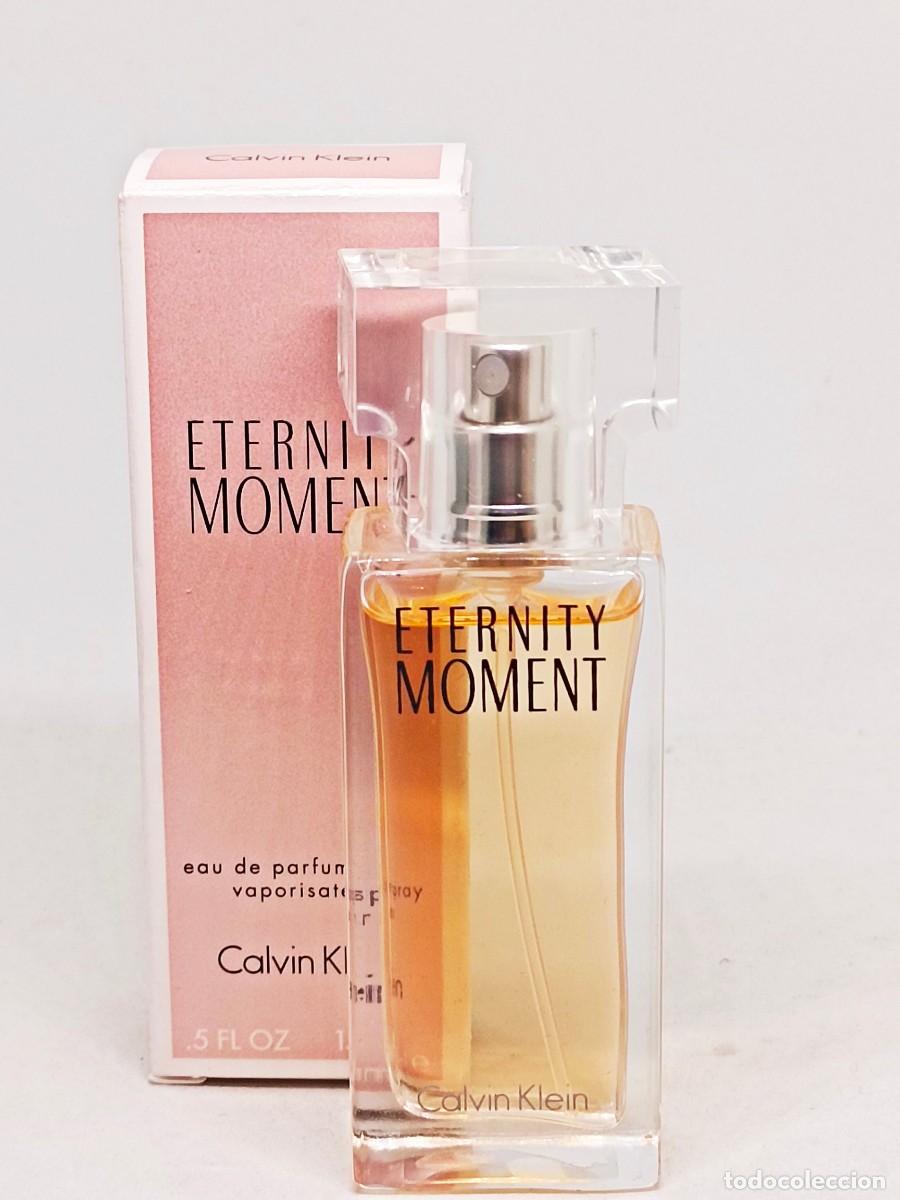 Miniaturas de perfumes antiguos: Calvin Klein Eternity Moment 15ml Tama&ntilde;o bolso o viaje