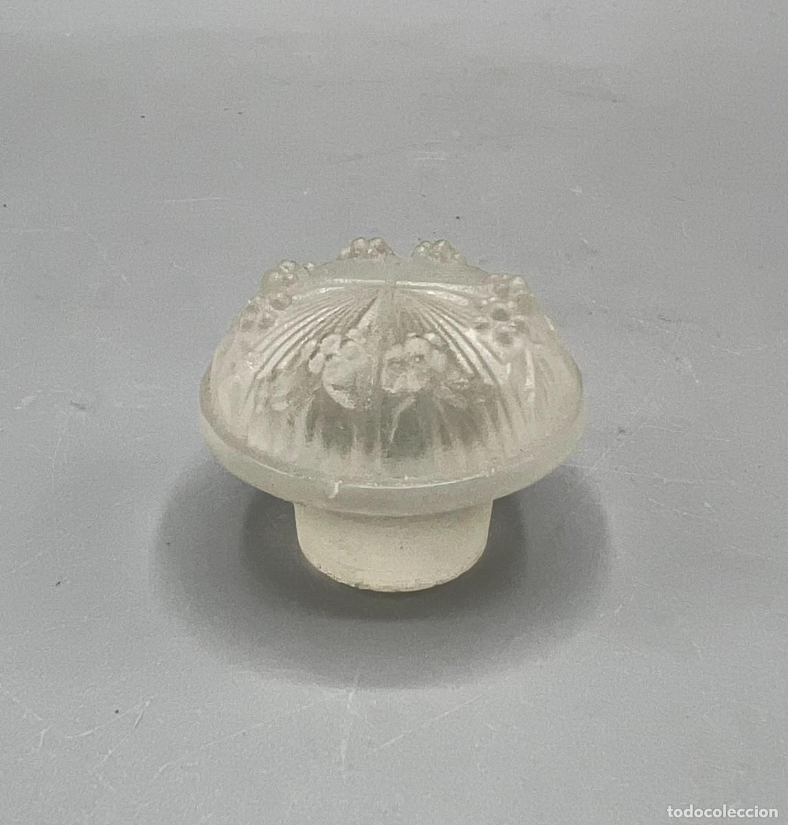Miniaturas de perfumes antiguos: TAP&Oacute;N Perfume COTY Emeraude Amber Chrype Lalique Art Deco Bouchon Flacon Antiguo Cristal Colonia
