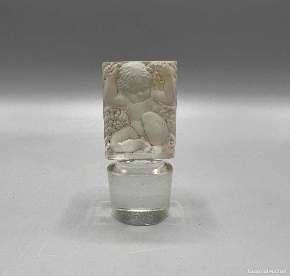 Miniaturas de perfumes antiguos: Tap&oacute;n REN&Eacute; LALIQUE ENFANTS Decantador modelo 3418 o 1188 Botella Perfume Antiguo Querubin Colonia