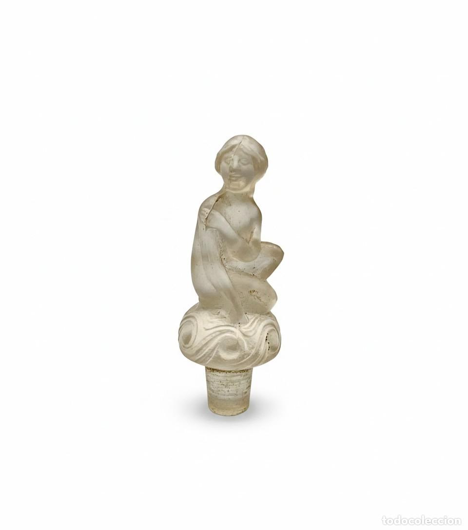 Miniaturas de perfumes antiguos: TAP&Oacute;N Perfume l&rsquo;amour dans le Couer ARYS Mujer Bouchon Antiguo Ni&ntilde;a Promenade Matinale Lalique Viard