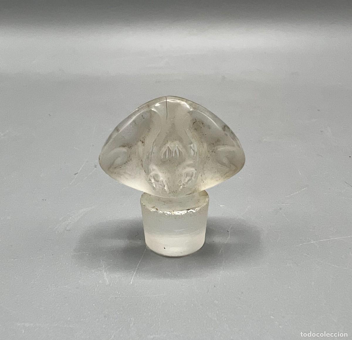 Miniaturas de perfumes antiguos: L'ORIGAN COTY TAP&Oacute;N Perfume Rene Lalique Art Deco Bouchon Antiguo Cristal Nancy Frasco Colonia Art