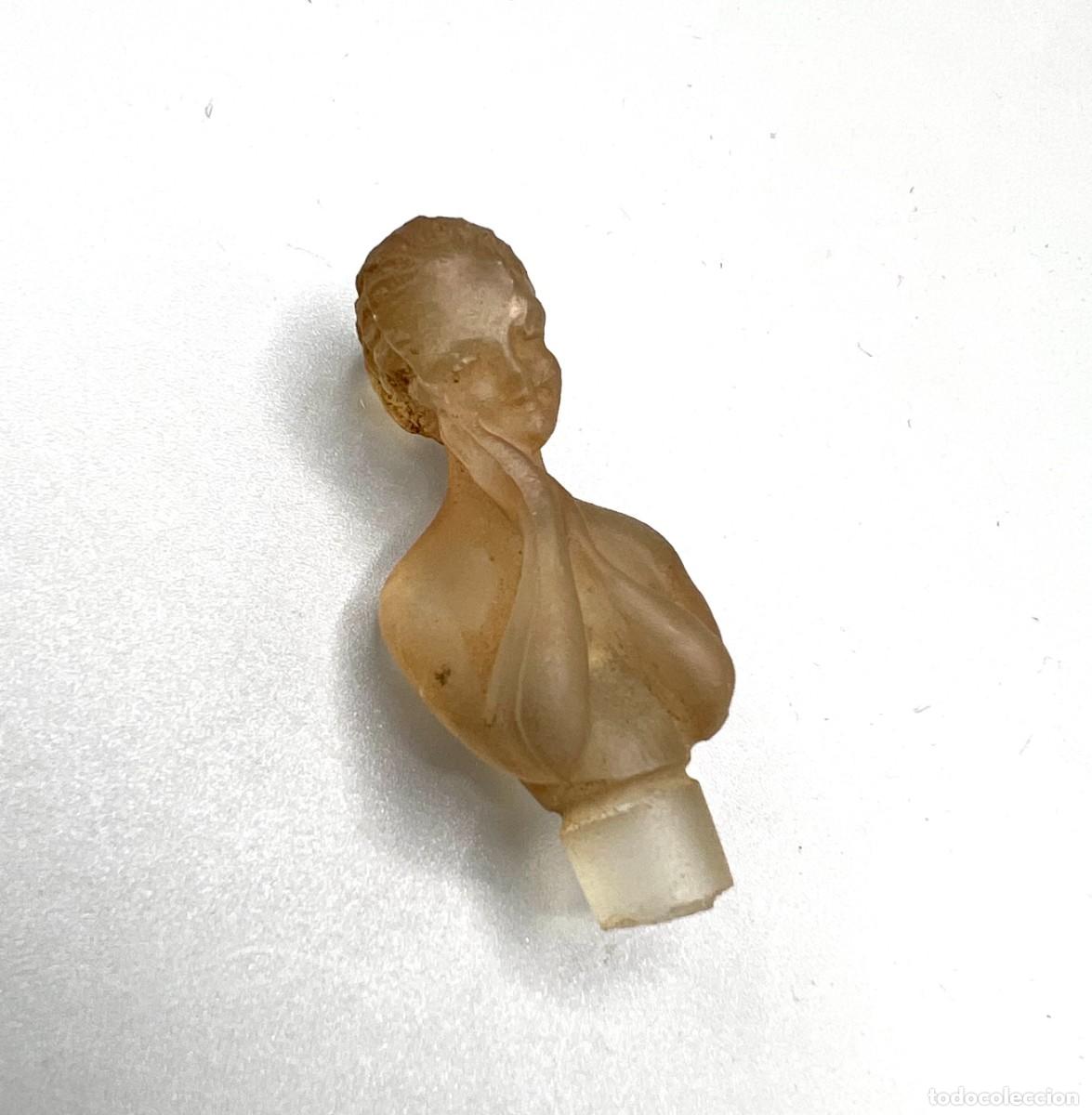 Miniaturas de perfumes antiguos: TAP&Oacute;N Perfume Mujer Bouchon Flacon Antiguo Ni&ntilde;a Cristal Lalique Julien Viard Frasco Colonia Depinoix