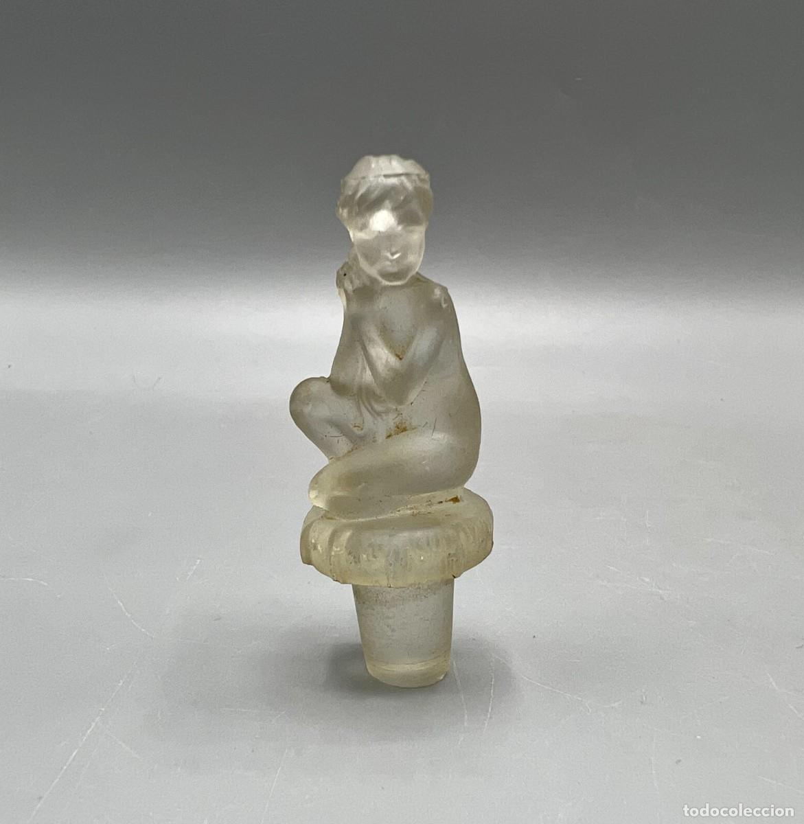 Miniaturas de perfumes antiguos: TAP&Oacute;N ARYS l&rsquo;amour dans le Couer Perfume Mujer Bouchon Antiguo Ni&ntilde;a Promenade Matinale Lalique Viard