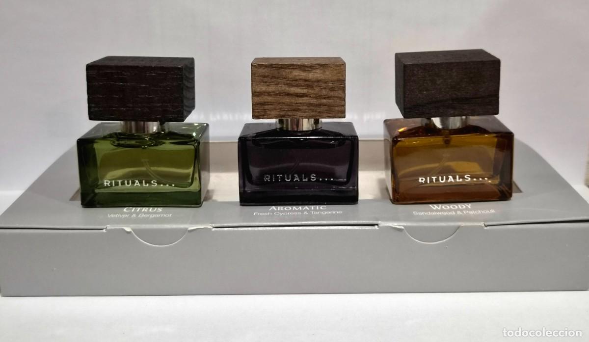 Miniaturas de perfumes antiguos: RITUALS... LUXURY PERFUME COLLECTION FOR HIM 3 x EDP 10 ml