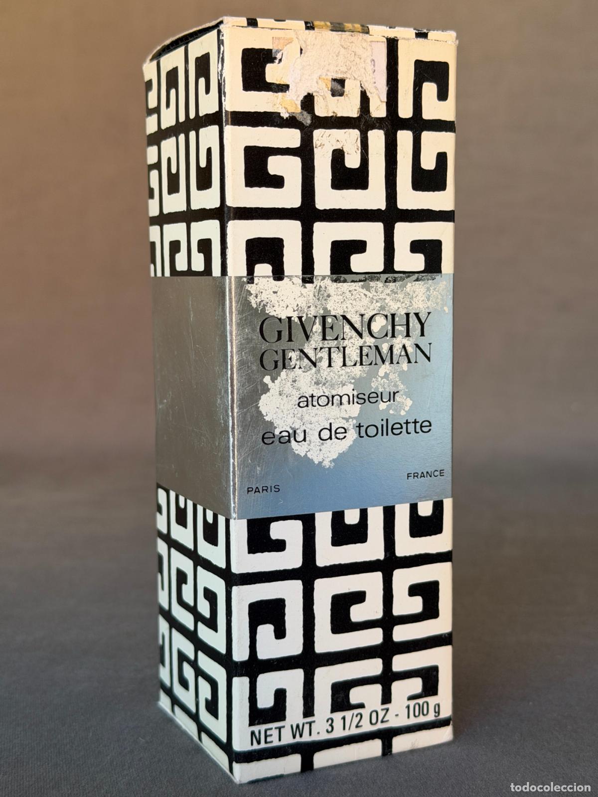 Miniaturas de perfumes antiguos: Vintage Givenchy Gentleman , atomiseur eau , 100 g , 1980s.