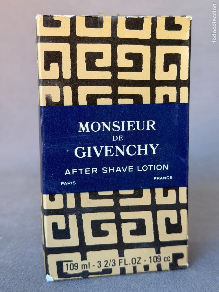 Miniaturas de perfumes antigos: Vintage Monsieur de Givenchy , after shave , 109 cc . sin usar , en caja sellada , ref 5426