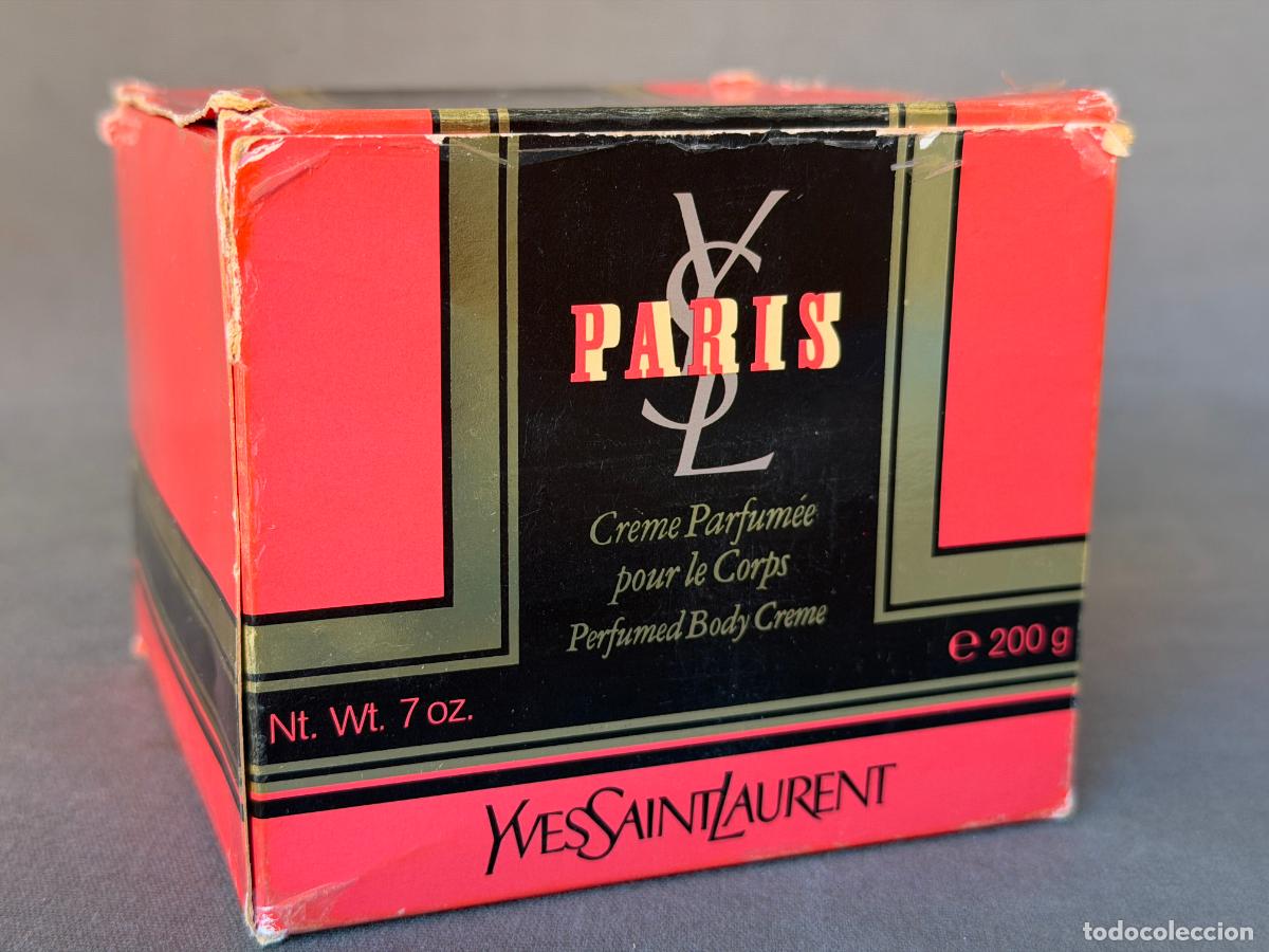 Miniaturas de perfumes antiguos: Vintage , Yves Saint Laurent , YSL , perfumed body creme , 200 g. sin usar en caja