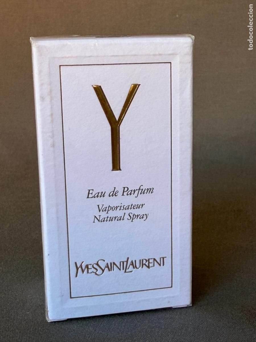 Miniaturas de perfumes antiguos: Vintage , Yves Saint Laurent , YSL , Y , eau de parfum vaporisateur spray , 50 ml . en caja sellada