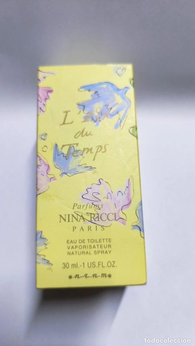 Miniaturas de perfumes antiguos: Nina Ricci L'Air du Temps 30 ml Eau de Toilette / EDT Spray Abierto Falta Tape