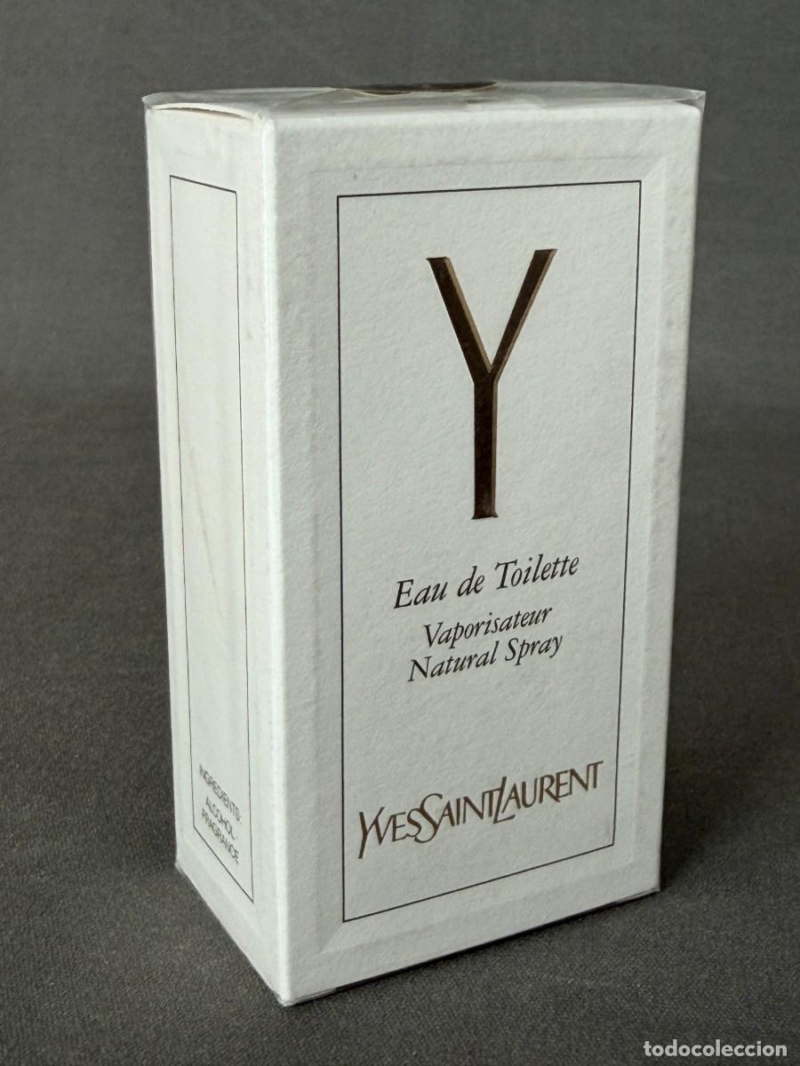 Miniaturas de perfumes antiguos: Vintage , Yves Saint Laurent , YSL , Y , EDT , vaporisateur spray , 50 ml . en caja sellada