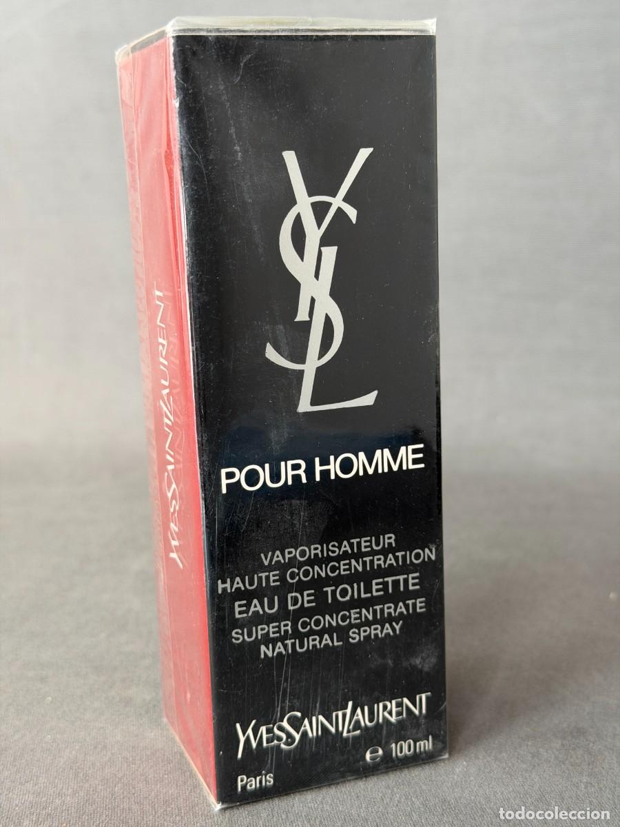 Miniaturas de perfumes antiguos: Vintage pour homme Yves Saint Laurent, edt, vaporisateur haute concentration , 100 ml, sellado