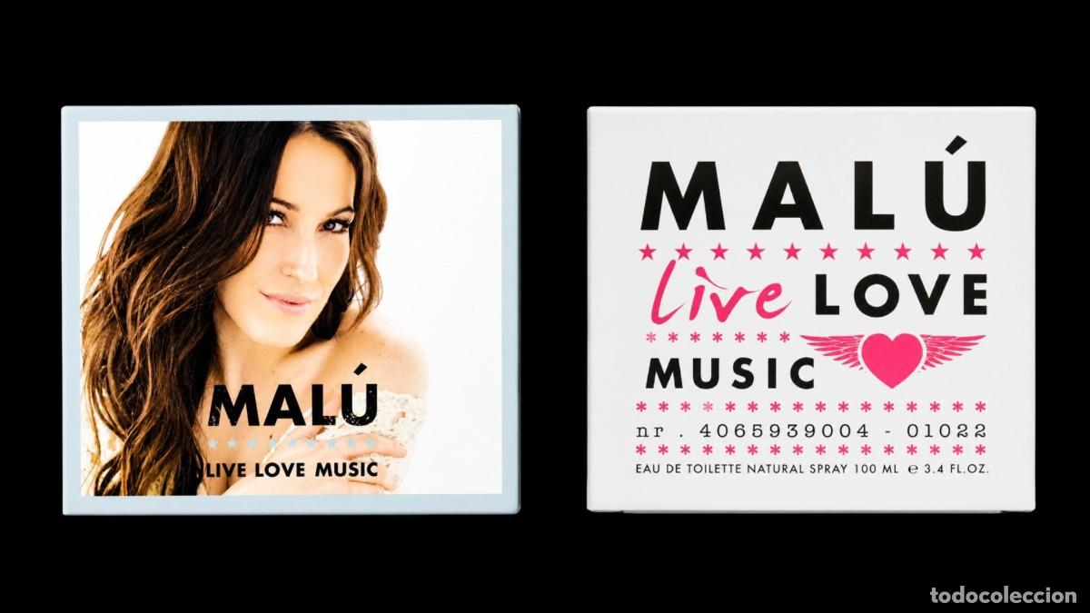 Miniaturas de perfumes antiguos: PERFUME MAL&Uacute; &rdquo;LIVE LOVE MUSIC&rdquo; - EAU DE TOILETTE 100 ML - PUIG - 2014 - PRIMERA FRAGANCIA DE LA ARTI