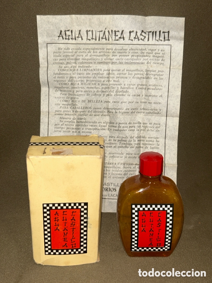 Miniaturen von alten Parf&uuml;men: AGUA CUT&Aacute;NEA CASTILLO EN SU CAJA ORIGINAL *VER FOTOS*