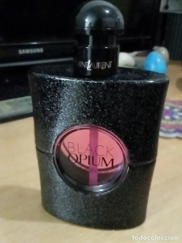 Miniaturas de perfumes antiguos: Frasco Vac&iacute;o Black Opium Yves Saint Laurent (YSL) - Para Decoraci&oacute;n / Manualidades