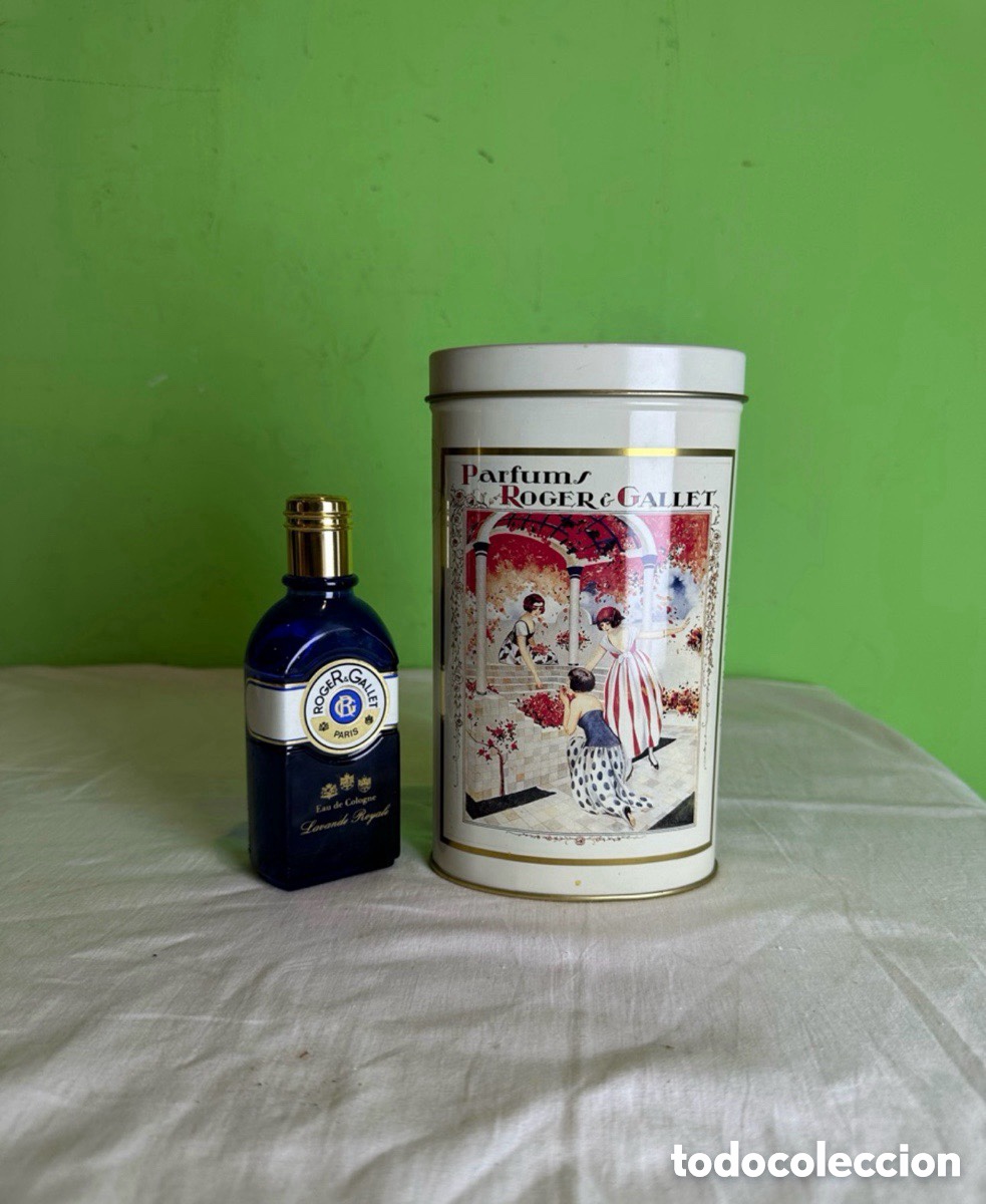 Miniatures of antique perfumes: Perfume Roger & Gallet Eau de Cologne Lavande Royale con caja original