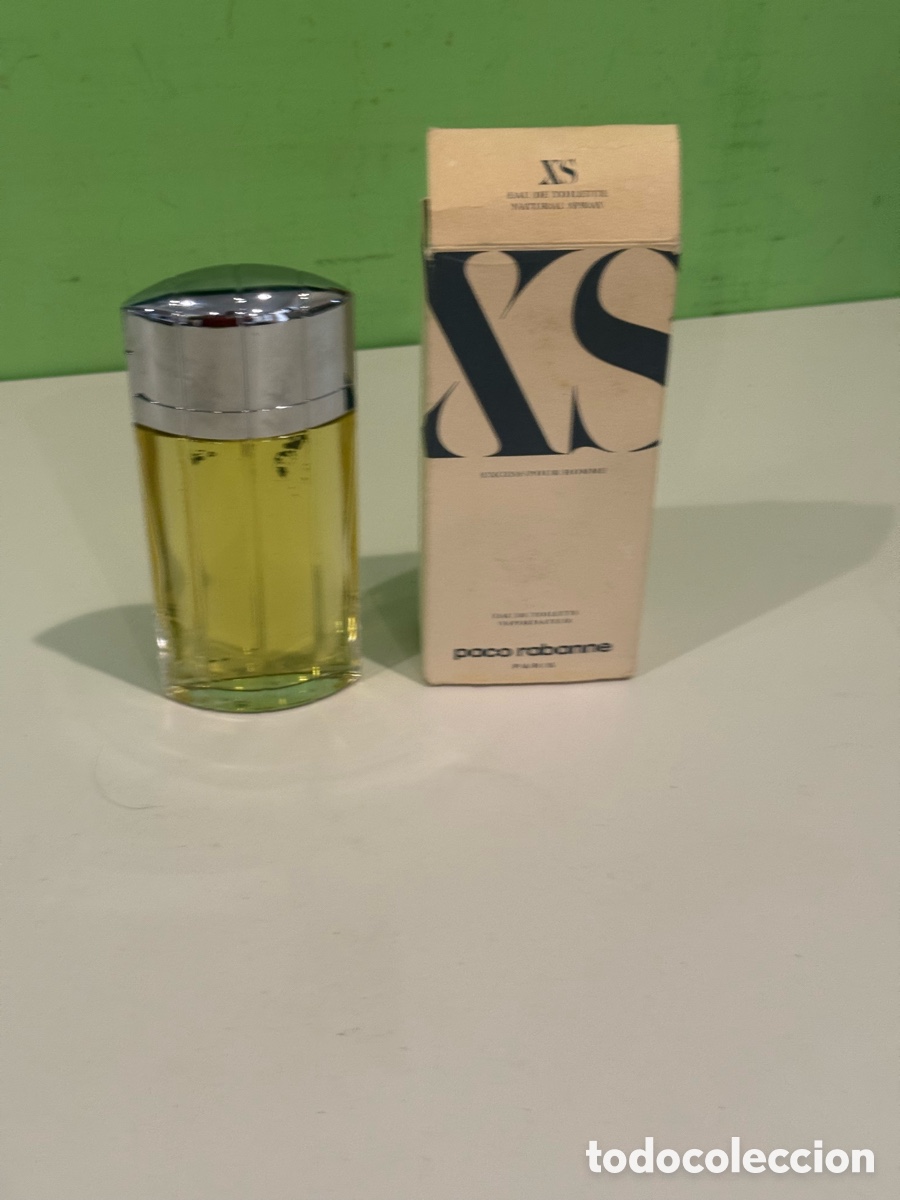 Miniaturas de perfumes antiguos: Perfume Paco Rabanne XS Excess Pour Homme 100 ml con caja original a&ntilde;os 1990