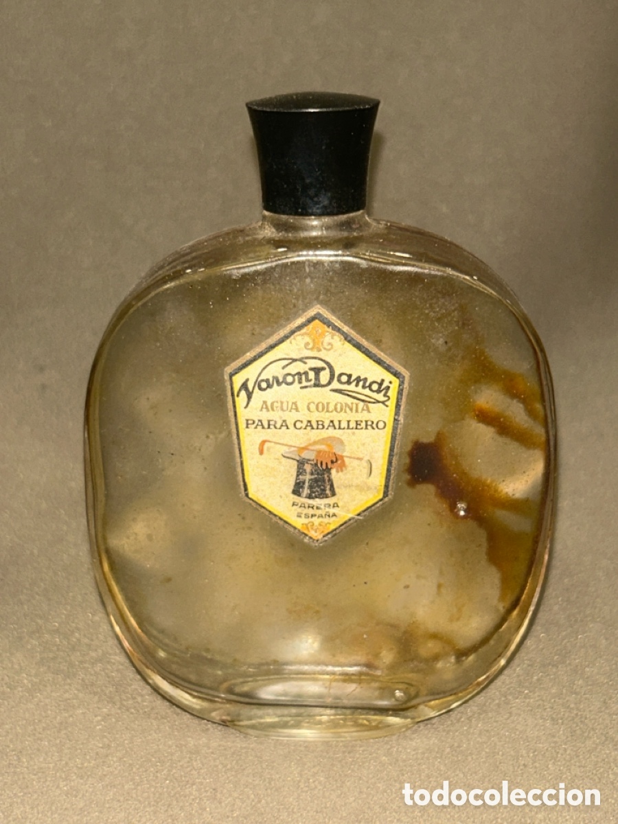 Miniaturas de perfumes antiguos: FRASCO DE AGUA COLONIA VAR&Oacute;N DANDI PARA CABALLERO *VACIA*
