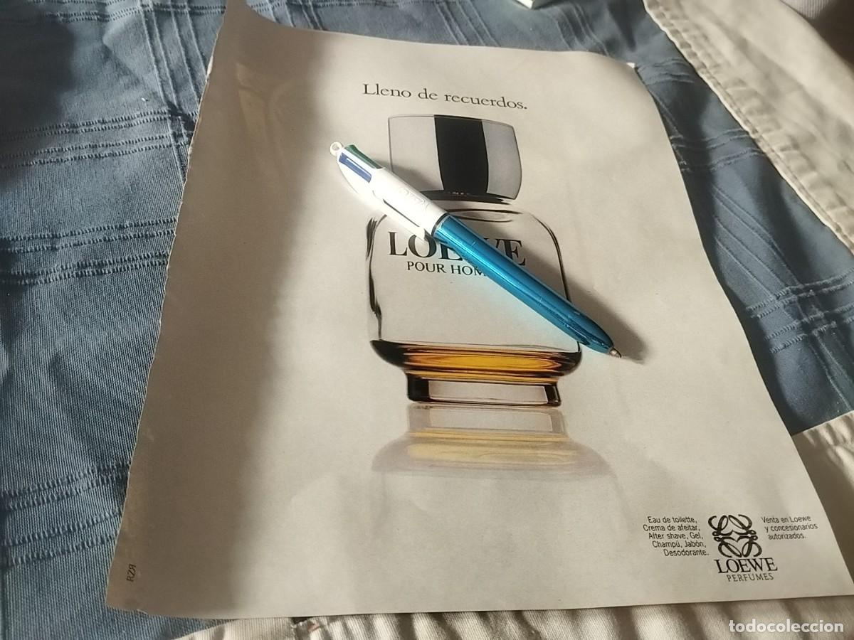 Miniaturas de perfumes antiguos: LOEWE PERFUME COLONIA HOMBRE ANUNCIO PUBLICADO REVISTA 1991