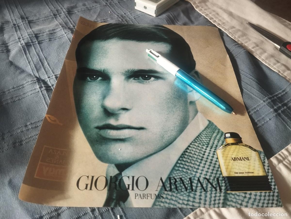 Miniature di profumi antiche: ARMANI GIORGIO ARMANI PERFUME COLONIA HOMBRE ANUNCIO PUBLICIDAD REVISTA 1991