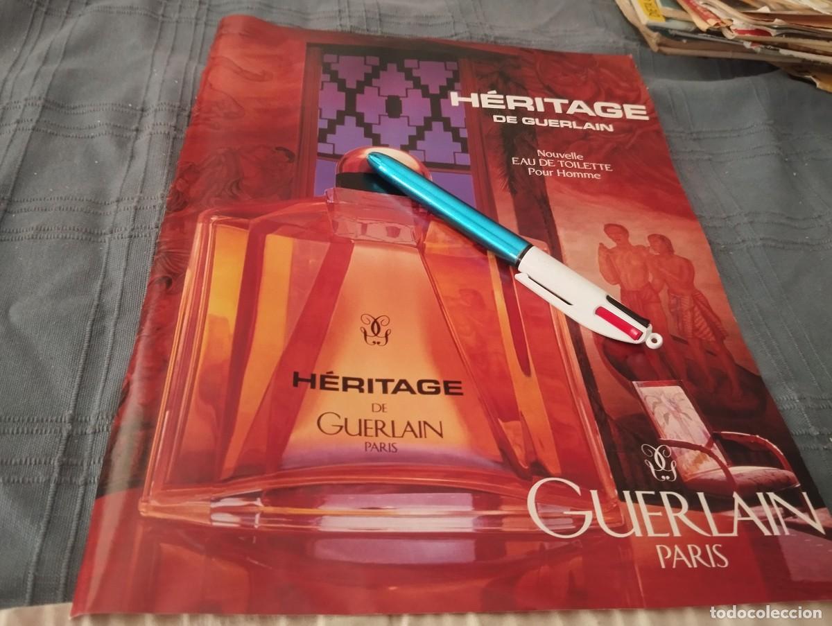 Miniaturas de perfumes antiguos: HERITAGE DE GUERLAIN PARIS ANUNCIO PUBLICIDAD REVISTA 1992 BONITO PARA ENMARCAR