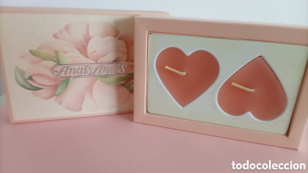 Miniature di profumi antiche: Velas coraz&oacute;n Cacharel Ana&iuml;s Ana&iuml;s vintage sin usar en caja original