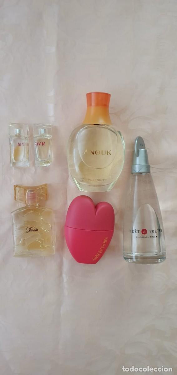 Miniaturas de perfumes antiguos: Lote Vintage 6 Perfumes Mujer: Anouk, Farala, Pr&ecirc;t &agrave; Porter, Agatha Ruiz de la Prada y Mini Mango