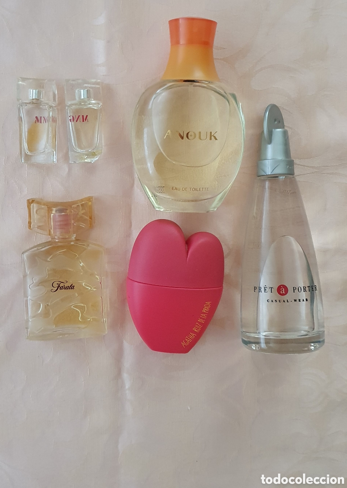 Miniature di profumi antiche: Lote Vintage 6 Perfumes Mujer: Anouk, Farala, Pr&ecirc;t &agrave; Porter, Agatha Ruiz de la Prada y Mini Mango