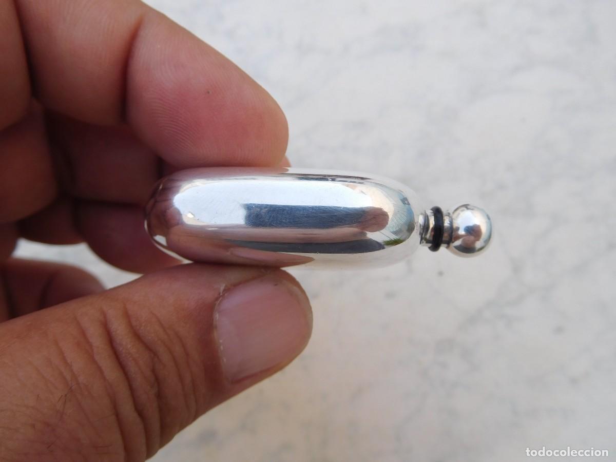 Miniaturas de perfumes antiguos: Perfumero vintage de plata - Foto 4