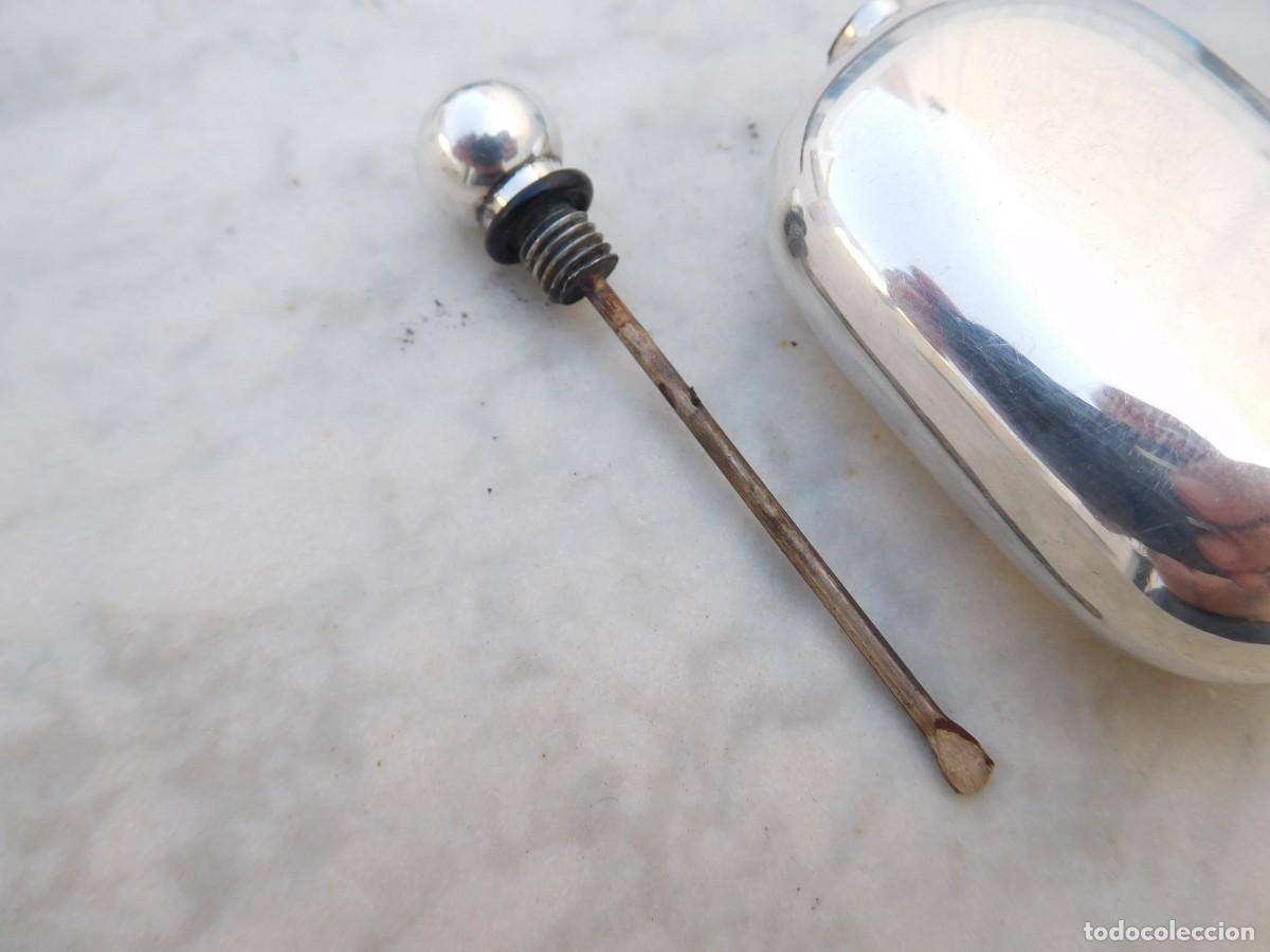 Miniaturas de perfumes antiguos: Perfumero vintage de plata - Foto 9