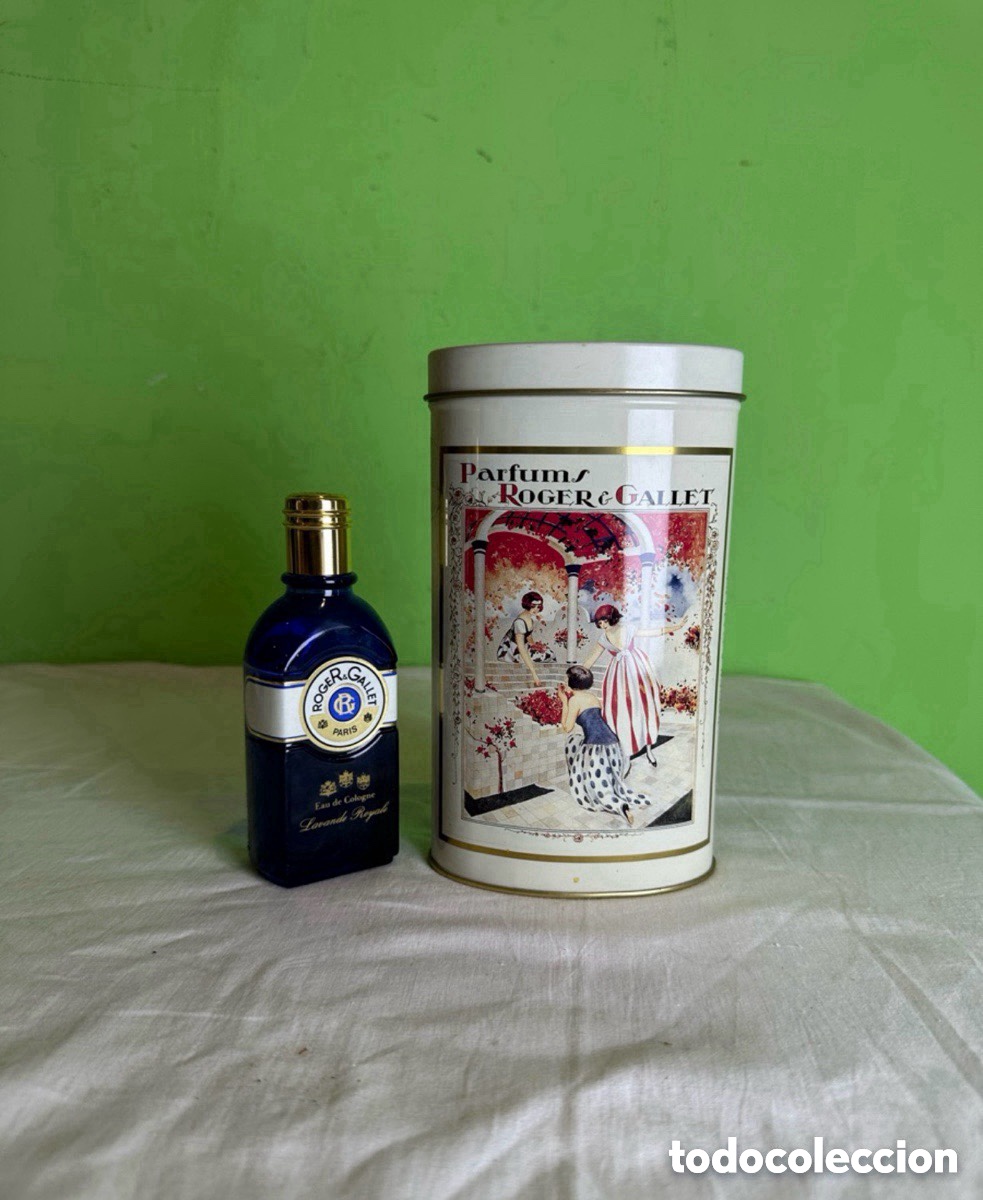 Miniaturen von alten Parf&uuml;men: Perfume Roger & Gallet Eau de Cologne Lavande Royale con caja original