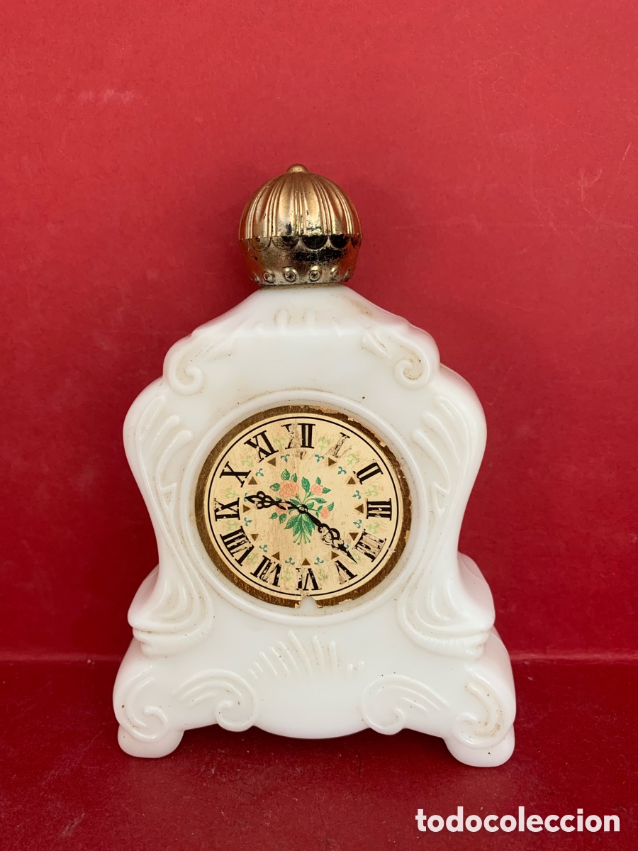 Miniaturas de perfumes antiguos: AVON FRASCO COLONIA RELOJ DE MESA VINTAGE