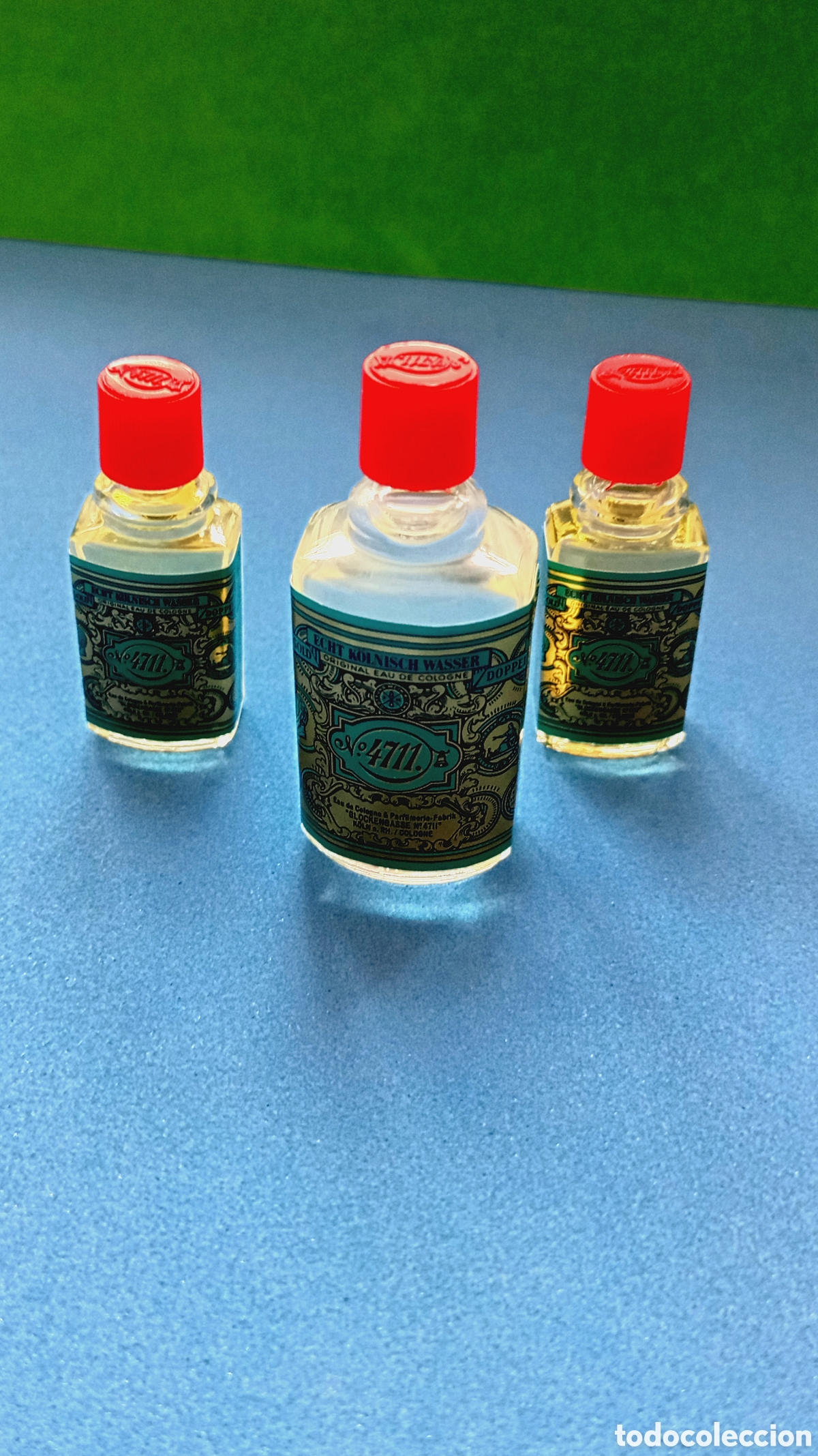 Miniaturas de perfumes antiguos: Lote 3 miniaturas vintage 4711 Echt K&ouml;lnisch Wasser - Eau de Cologne