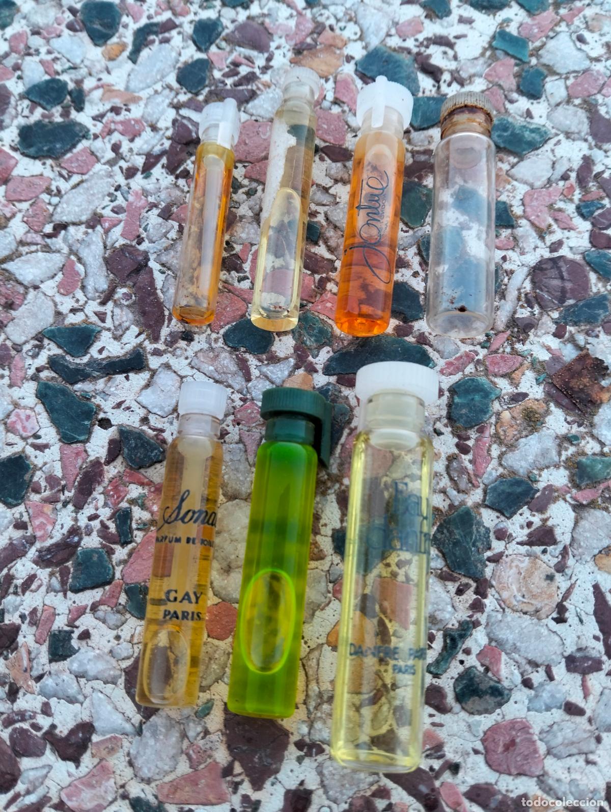Miniaturas de perfumes antiguos: Lote muestras de perfume frascos botes miniatura de diferentes marcas vintage paris
