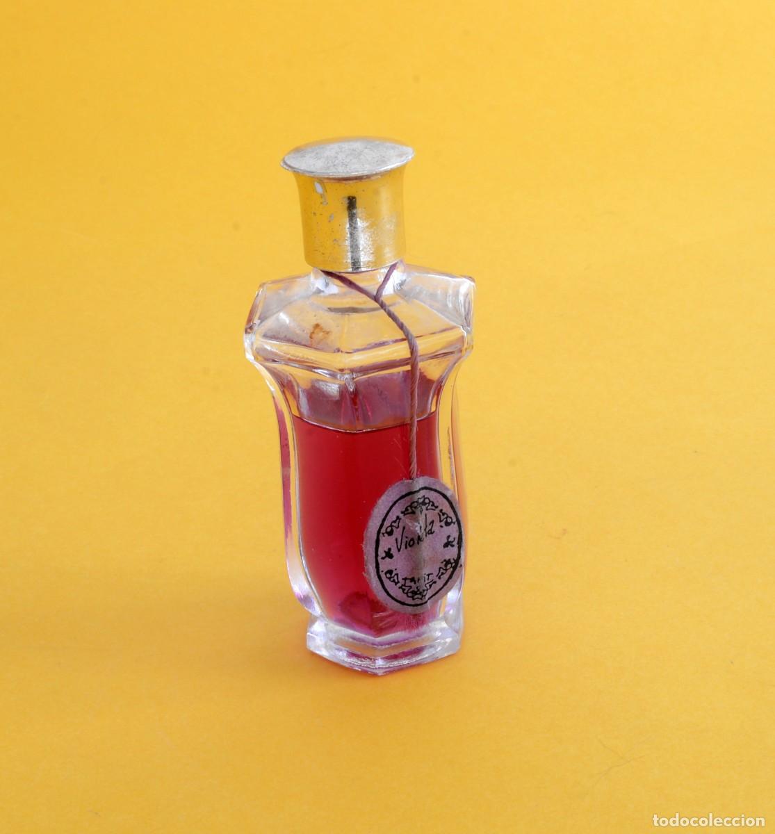 Miniaturas de perfumes antiguos: Miniatura vintage PERFUME &rdquo;Violeta&rdquo;